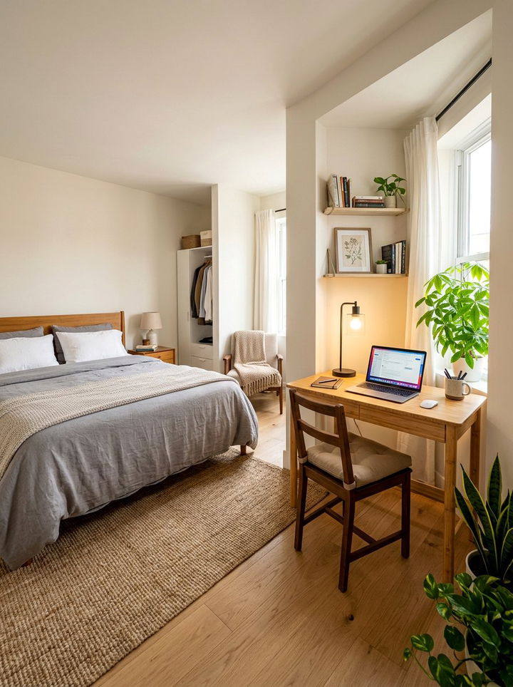 Bamboo Desk - 30 bamboo bedroom ideas