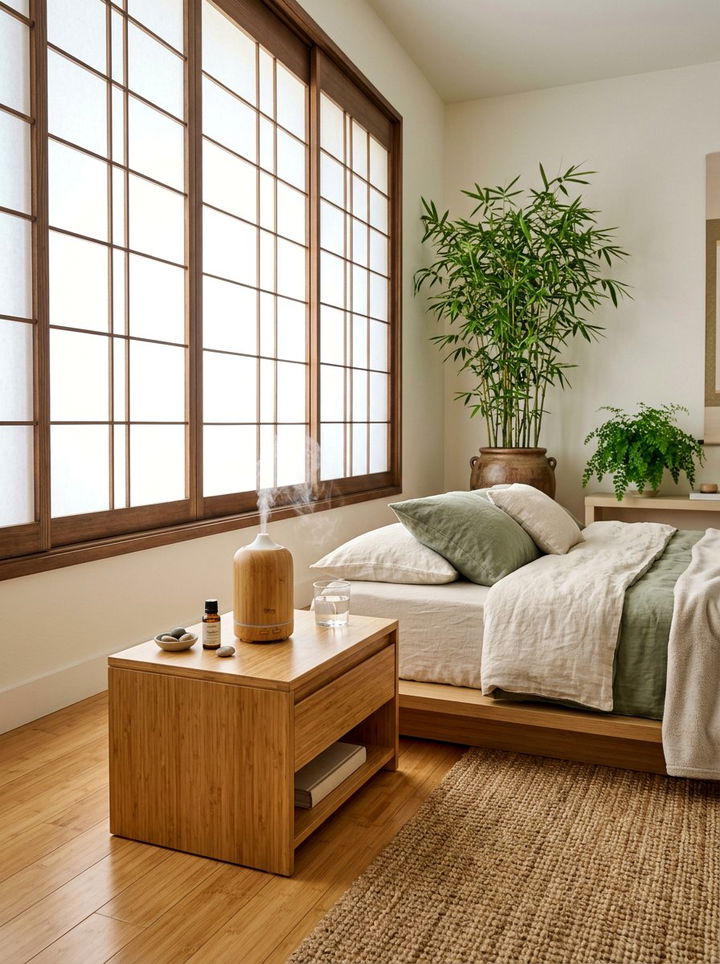 Bamboo Essential Oil Diffuser - 30 bedroom diffusers