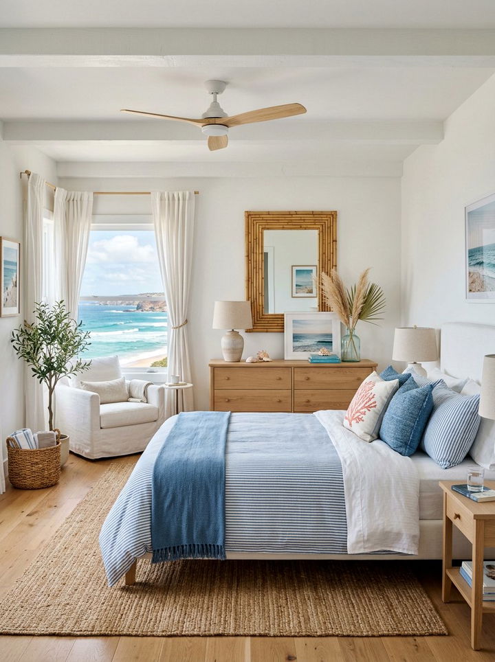 Bamboo Frame Mirror - 30 bedroom wall mirrors