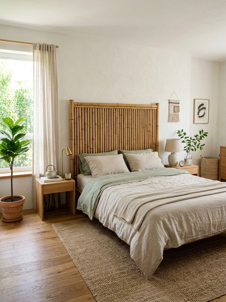 Bamboo Headboard - 30 bedroom headboards