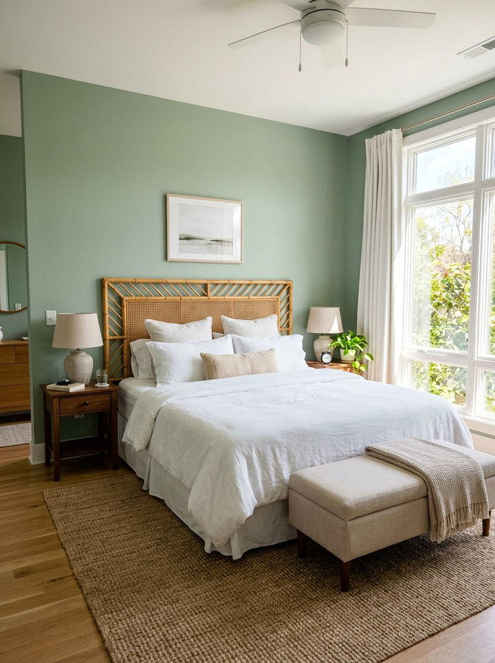 Bamboo Headboard - 30 bamboo bedroom ideas