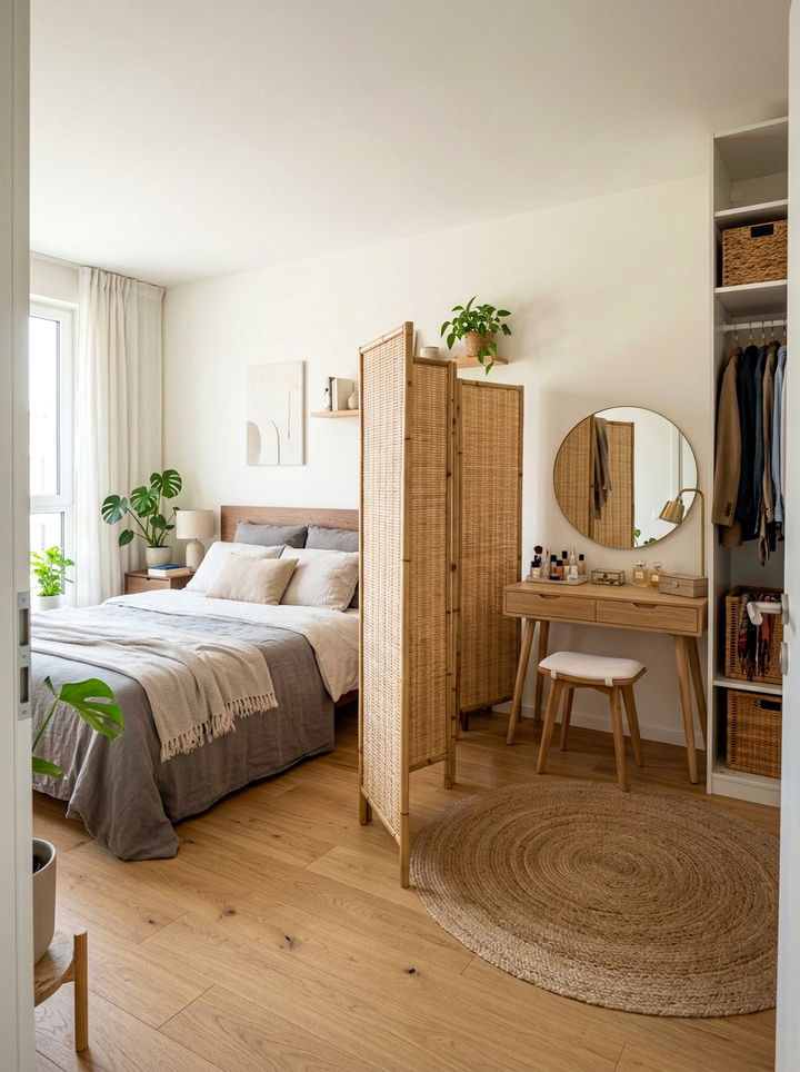 Bamboo Room Divider - 30 bamboo bedroom ideas