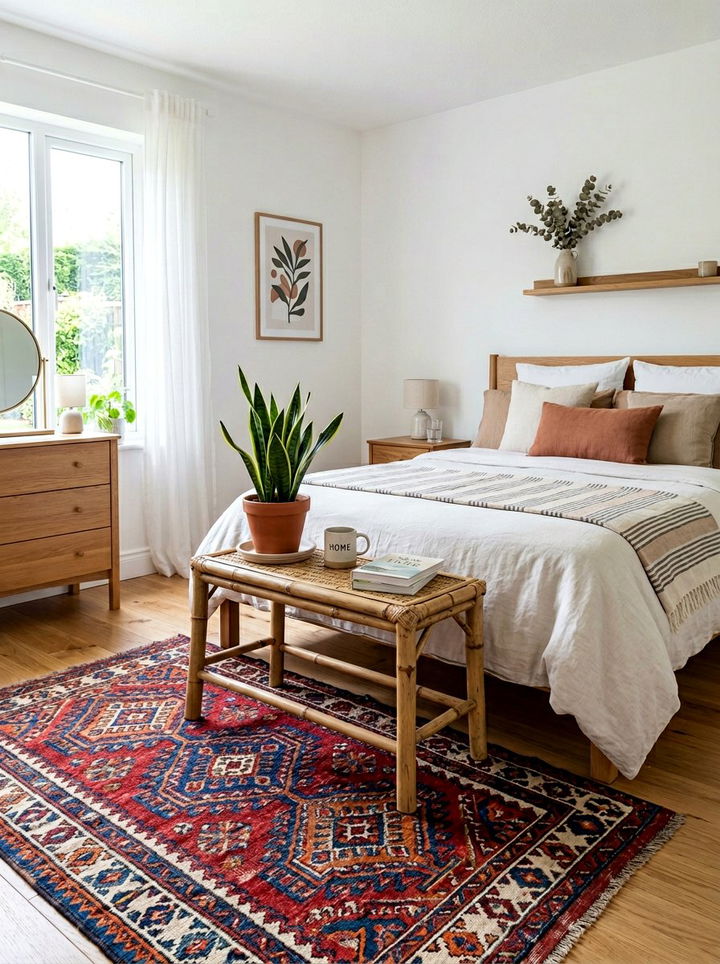 Bamboo Stool - 30 bamboo bedroom ideas