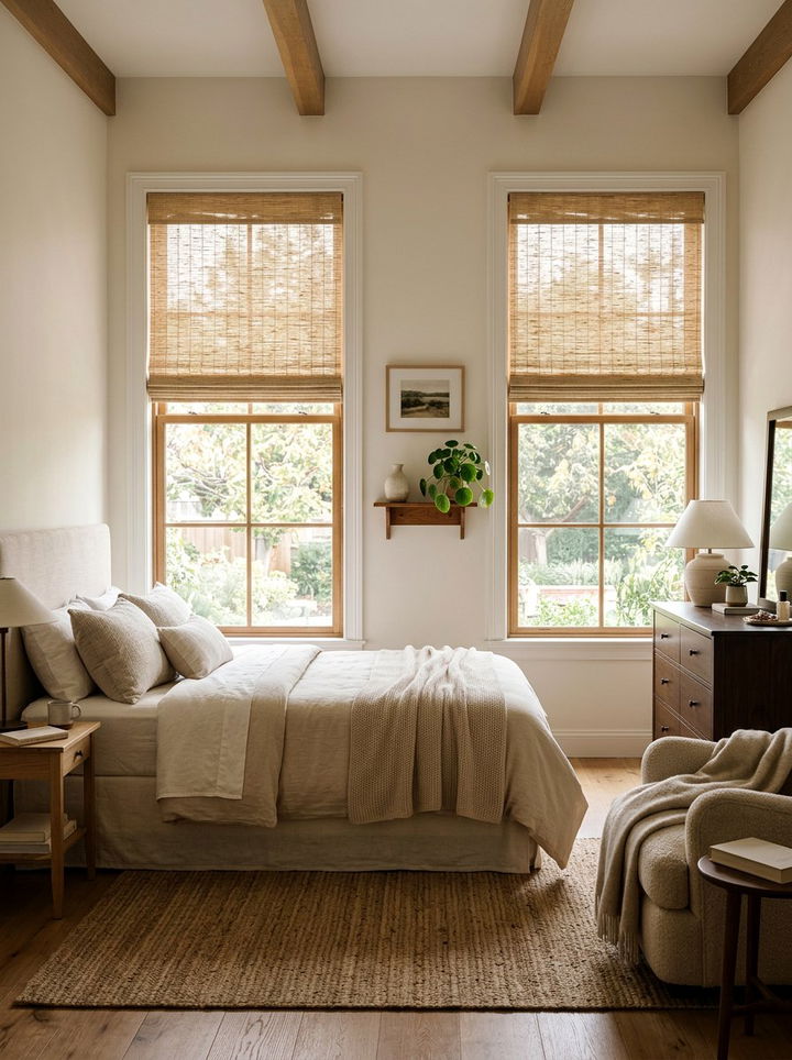 Bamboo Window Shades - 30 bamboo bedroom ideas