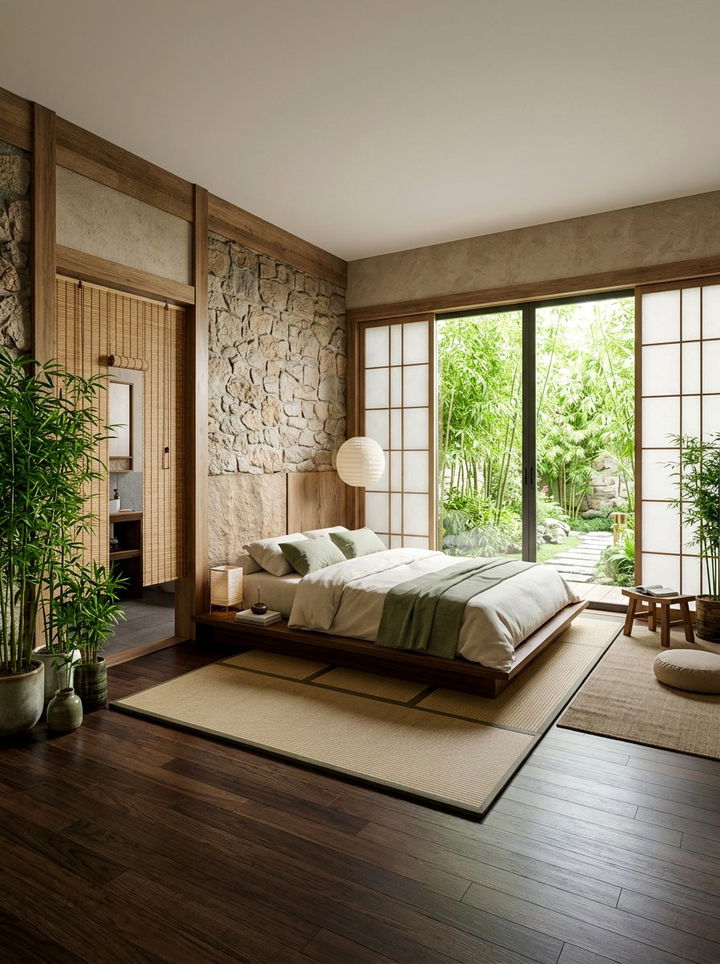Bamboo door curtains - 30 bedroom door curtains