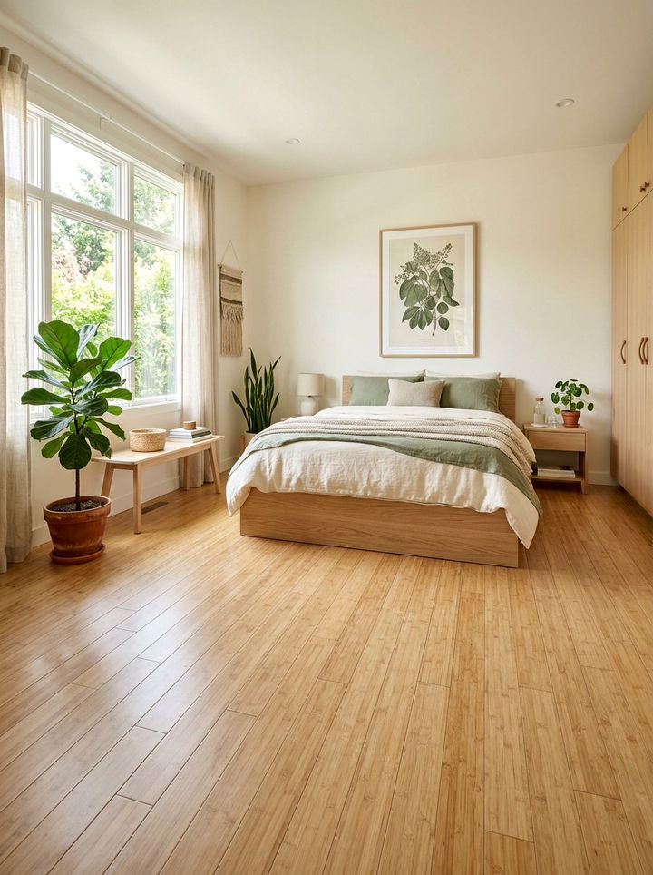 Bamboo flooring in bedroom - 30 dust-free bedroom ideas