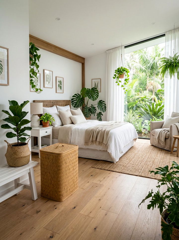 Bamboo laundry hamper with lid - 30 bedroom laundry baskets