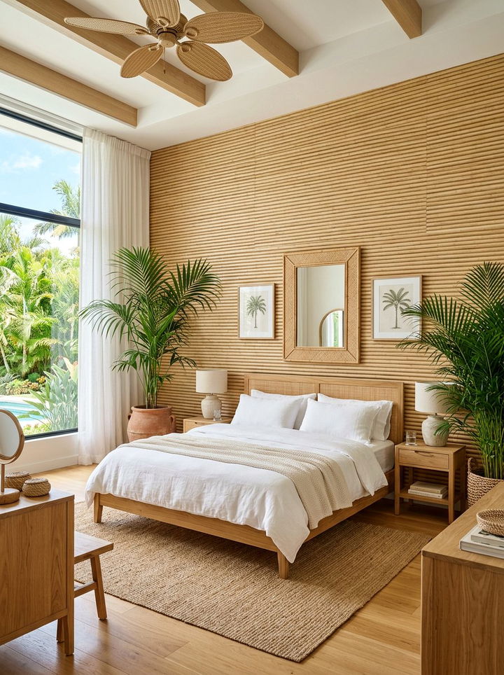 Bamboo wallpaper - 30 bedroom textured wallpapers