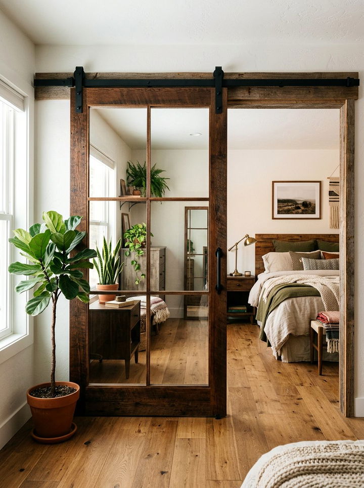 Barn Style Glass Door - 30 bedroom glass doors