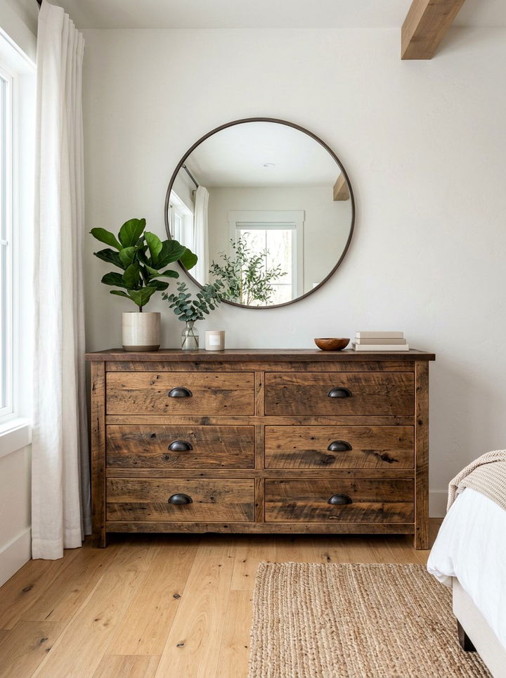 Barn Wood Dresser - 30 bedroom reclaimed wood furniture ideas