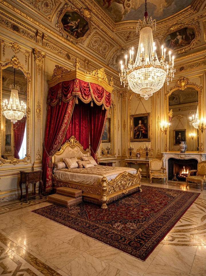 Baroque Style Bedroom - 30 antique bedroom ideas