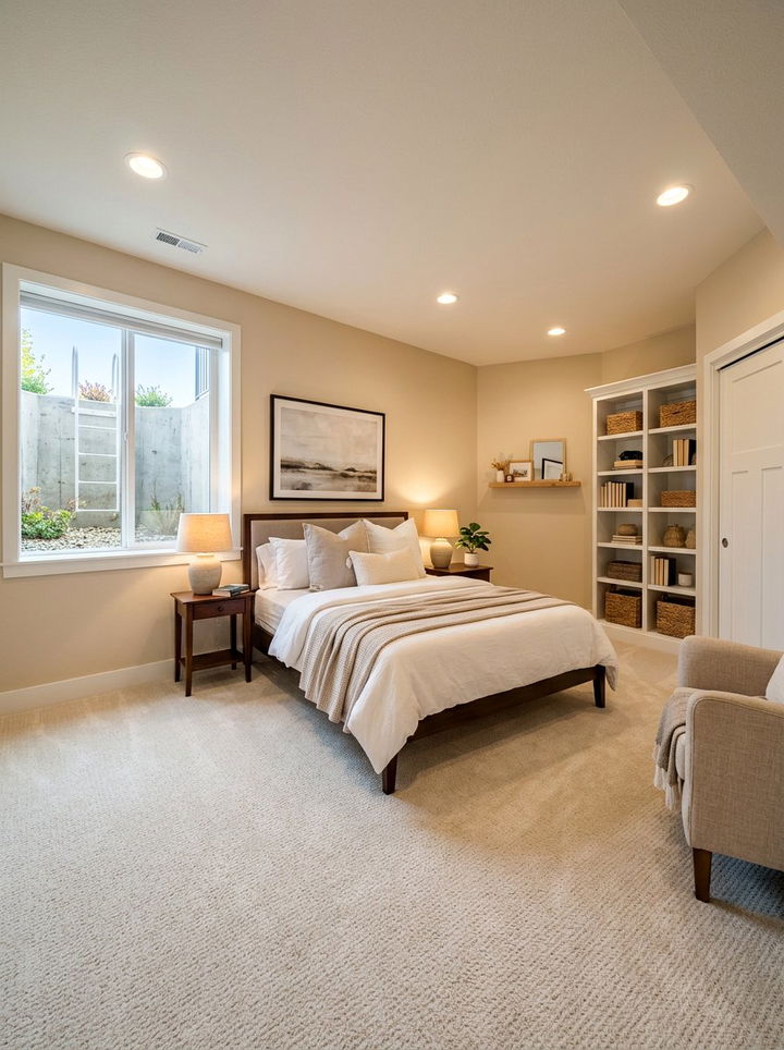 Basement Bedroom - 30 room to bedroom conversion ideas