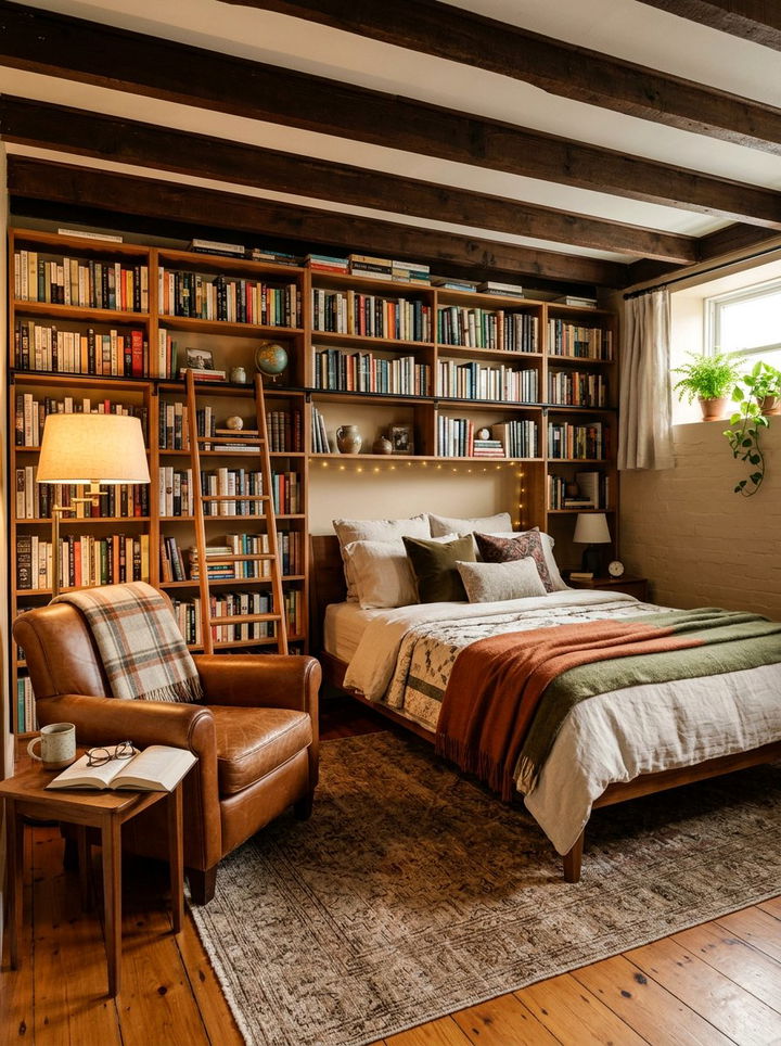 Basement Bedroom Library Nook - 30 basement bedroom ideas