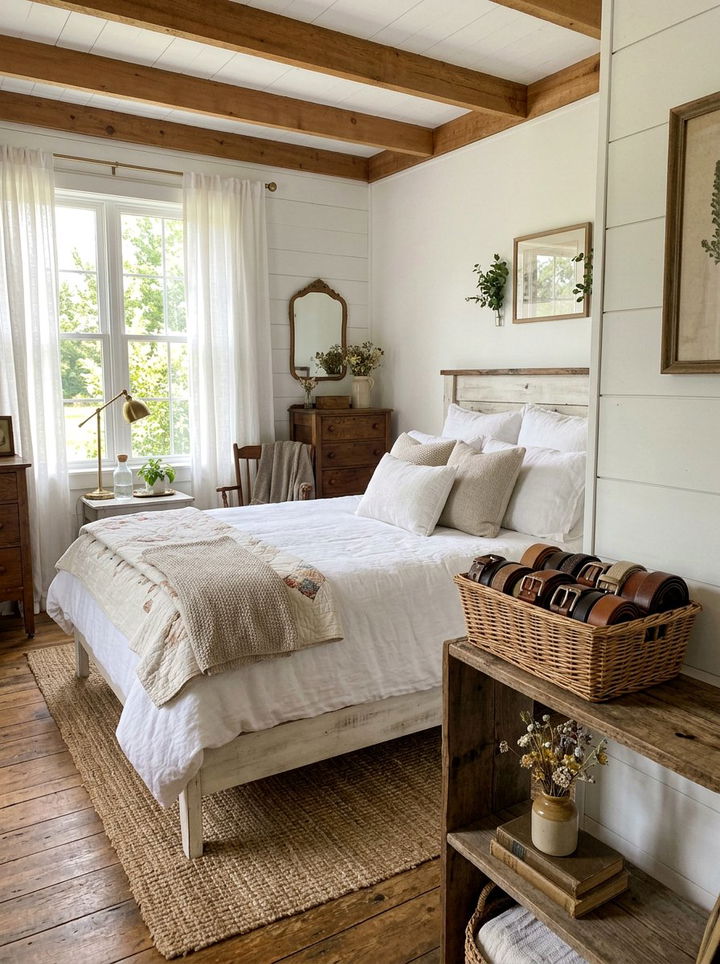 Basket Belt Storage - 30 bedroom belt organizers