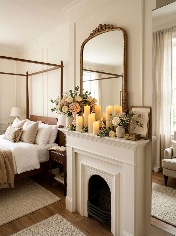 Battery Operated Candle - 30 bedroom ambient lighting ideas