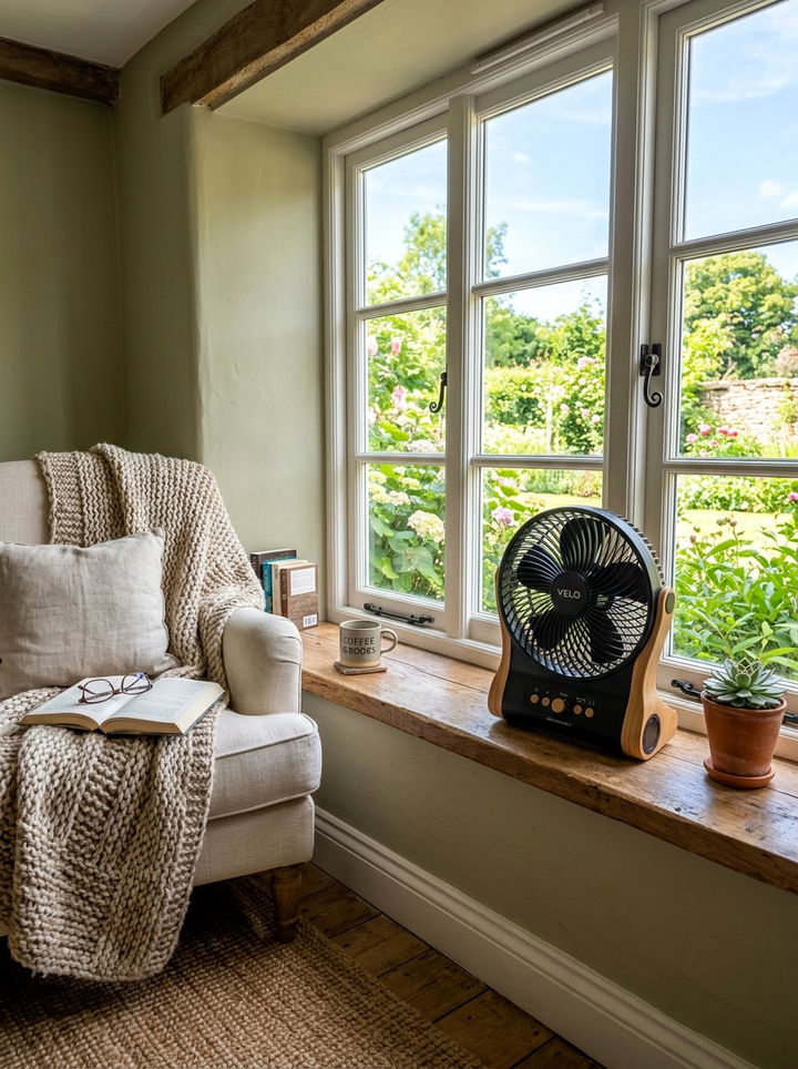 Battery Operated Portable Fan - 30 bedroom desk fans