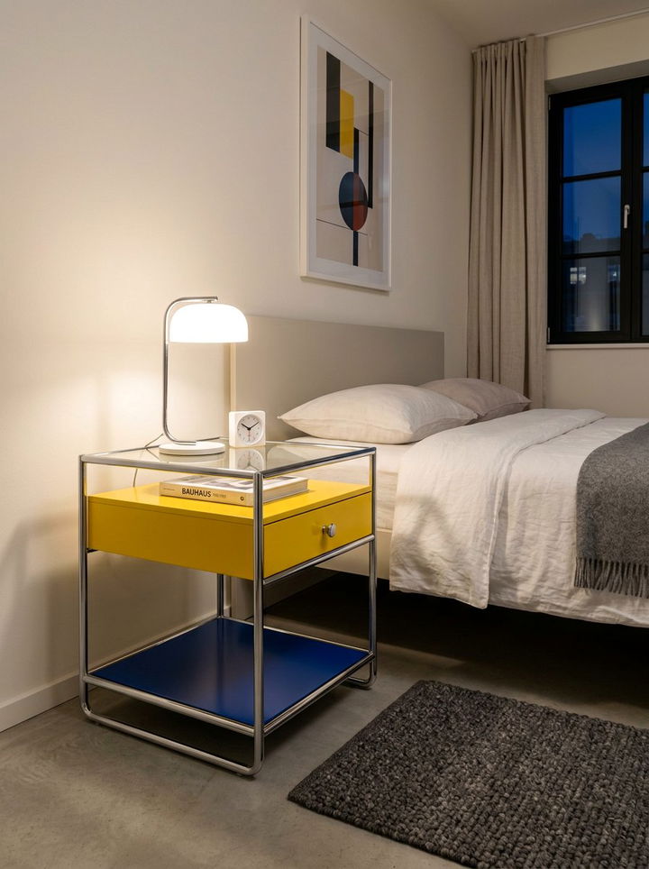 Bauhaus Style Nightstand - 30 bedroom vintage nightstands