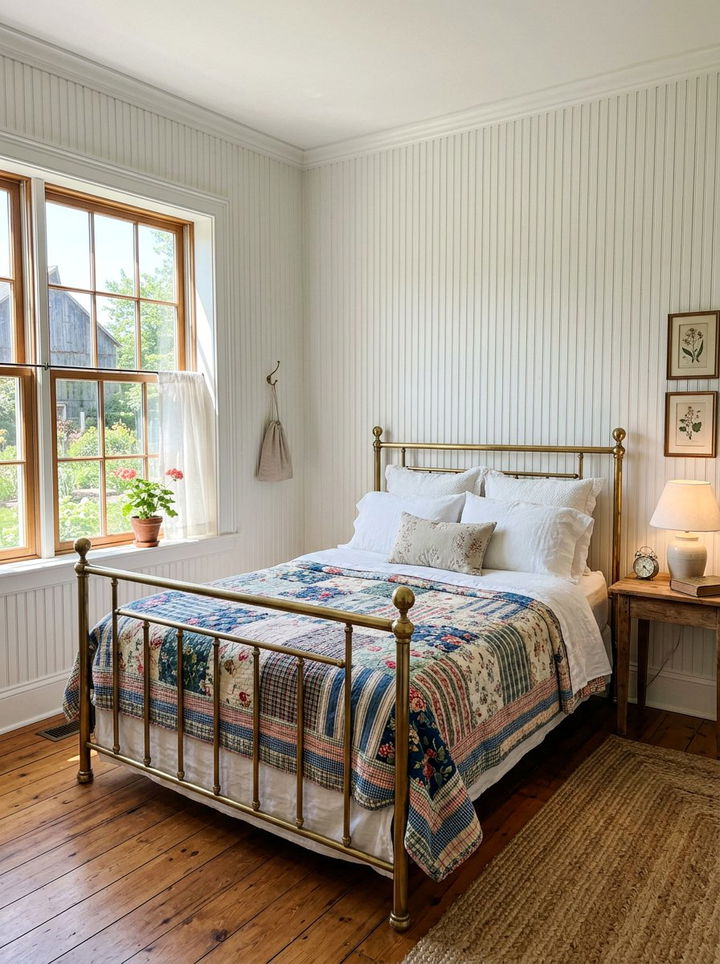 Beadboard Wall Paneling - 30 bedroom trim ideas