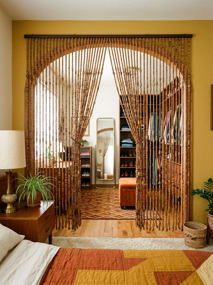 Beaded Curtain Divider - 30 bedroom room dividers