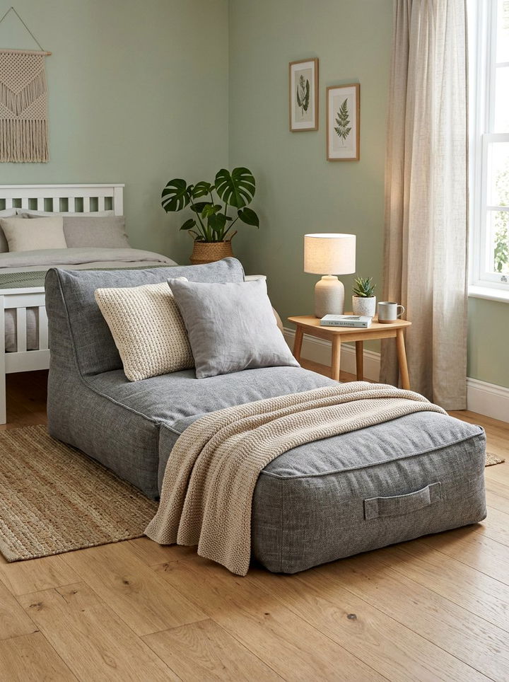 Bean bag bed chair - 30 bedroom convertible furniture ideas