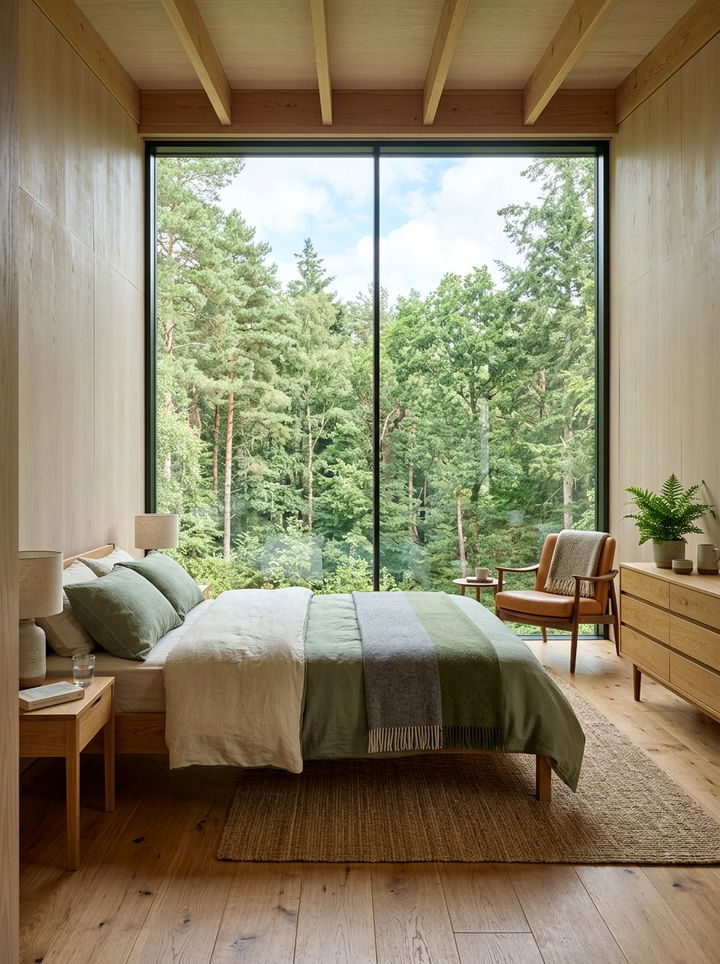 Bed Facing Window View - 30 bedroom furniture placement