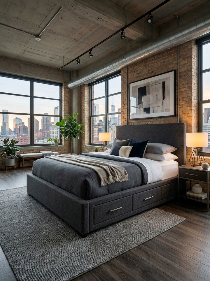 Bed Frame With Drawers - 30 bedroom creative storage ideas