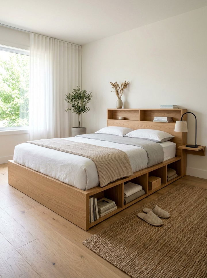 Bed Frame With Storage Cubbies - 30 bedroom under bed storage ideas