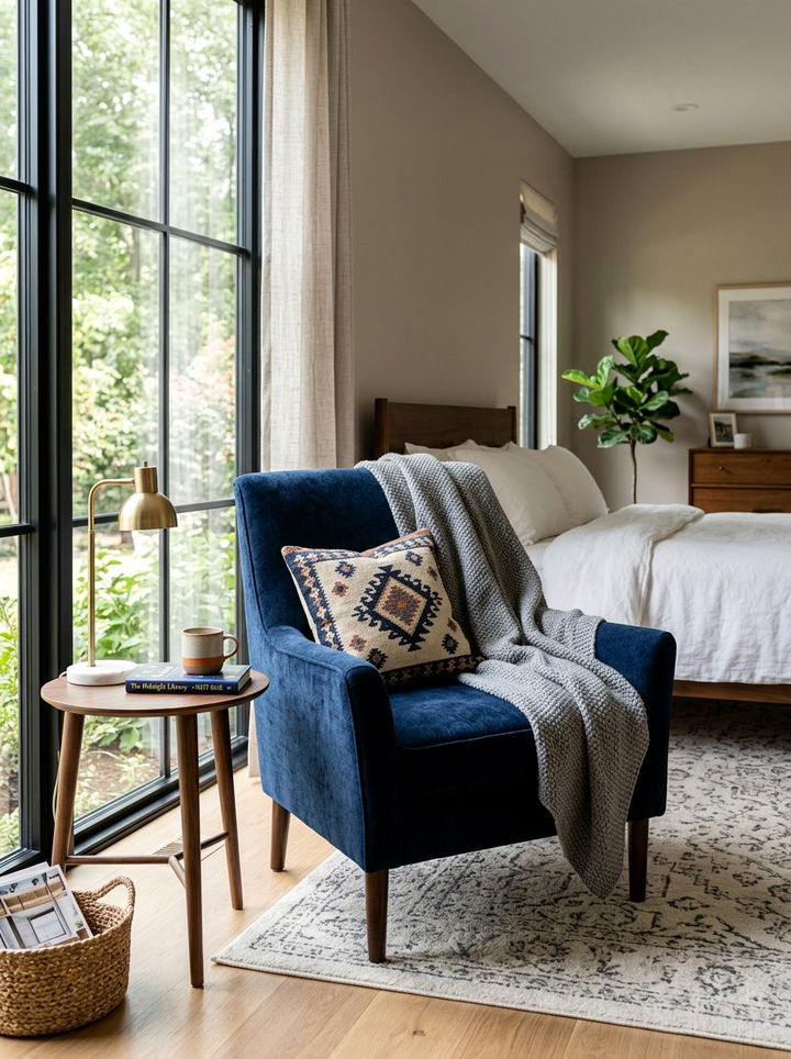 Bedroom Accent Chair - 30 bedroom corner ideas