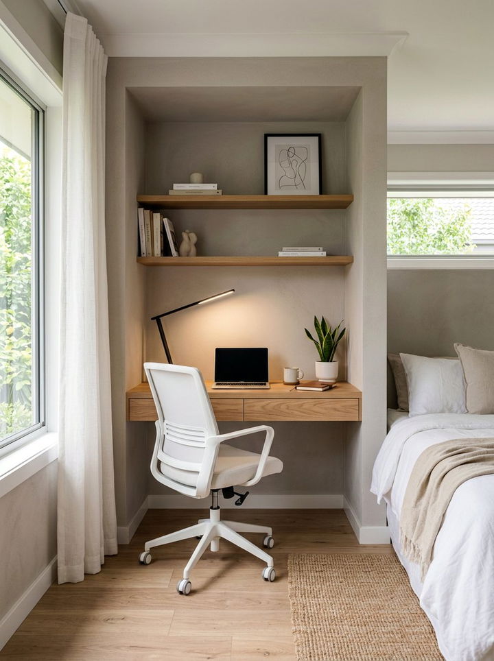 Bedroom Alcove Desk - 30 bedroom alcove ideas