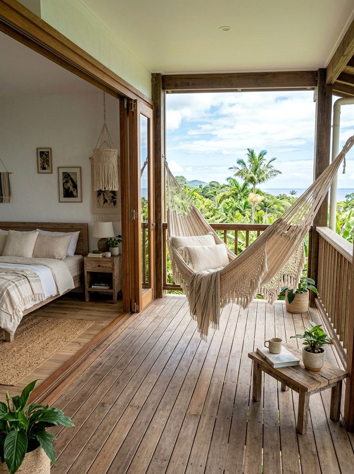 Bedroom Balcony With Hammock - 30 bedroom with balcony ideas