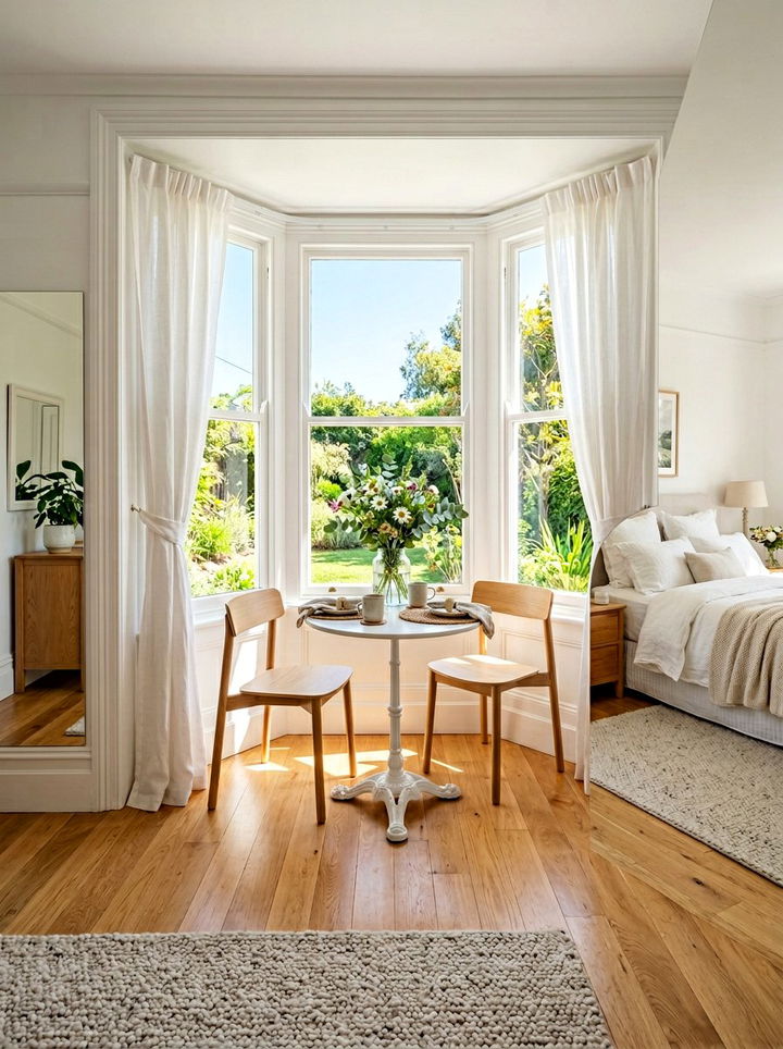 Bedroom Bay Window Breakfast Nook - 30 bedroom bay window ideas