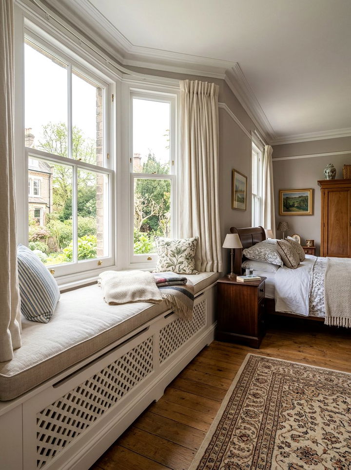 Bedroom Bay Window Radiator Cover Seat - 30 bedroom bay window ideas