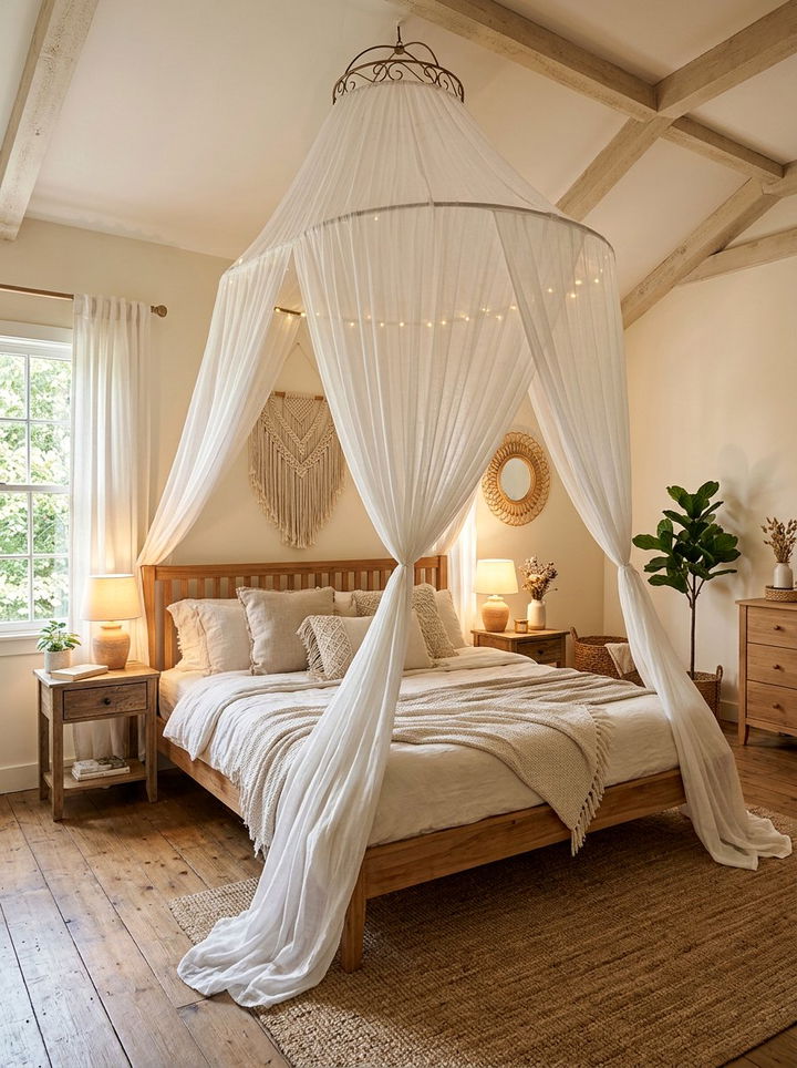 Bedroom Bed Canopy - 30 inexpensive bedroom ideas