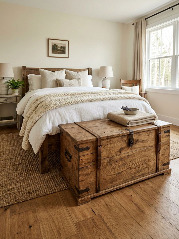 Bedroom Blanket Chest - 30 bedroom storage ideas