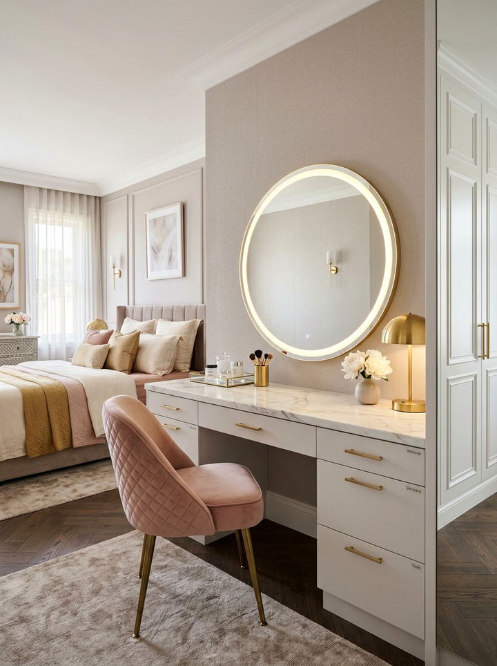 Bedroom Built In Vanity Desk - 30 bedroom built-in ideas