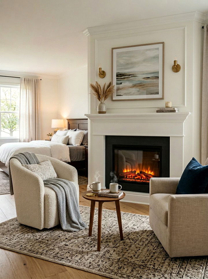 Bedroom Corner Fireplace - 30 bedroom corner ideas