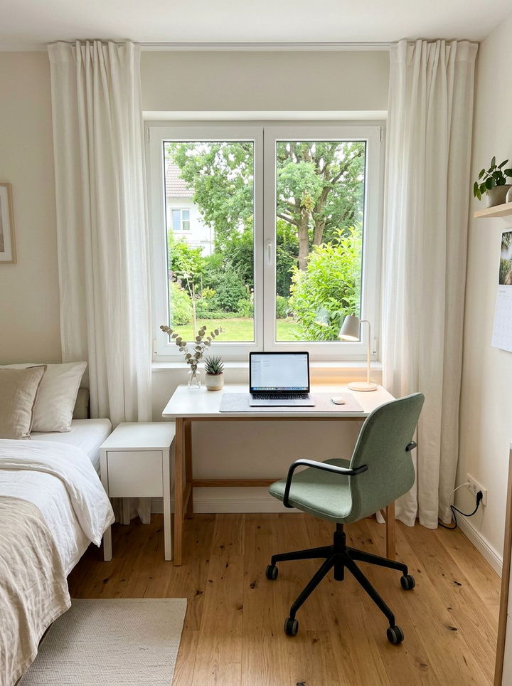 Bedroom Desk Setup - 30 bedroom multi-functional ideas