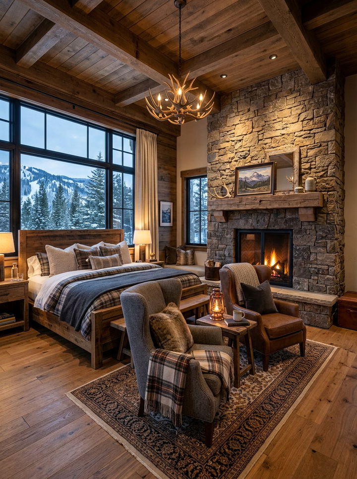 Bedroom Fireplace Layout - 30 bedroom space planning ideas