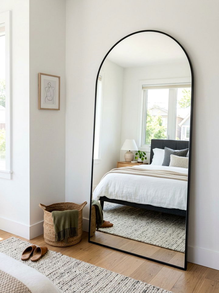 Bedroom Floor Mirror - 30 bedroom corner ideas