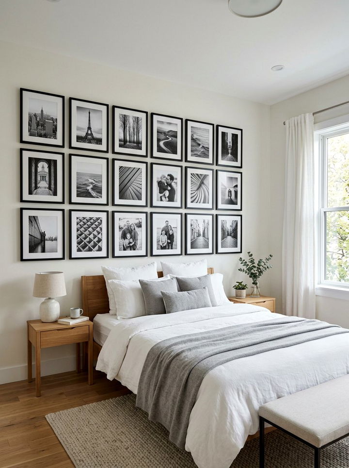 Bedroom Gallery Wall - 30 bedroom enhancement ideas