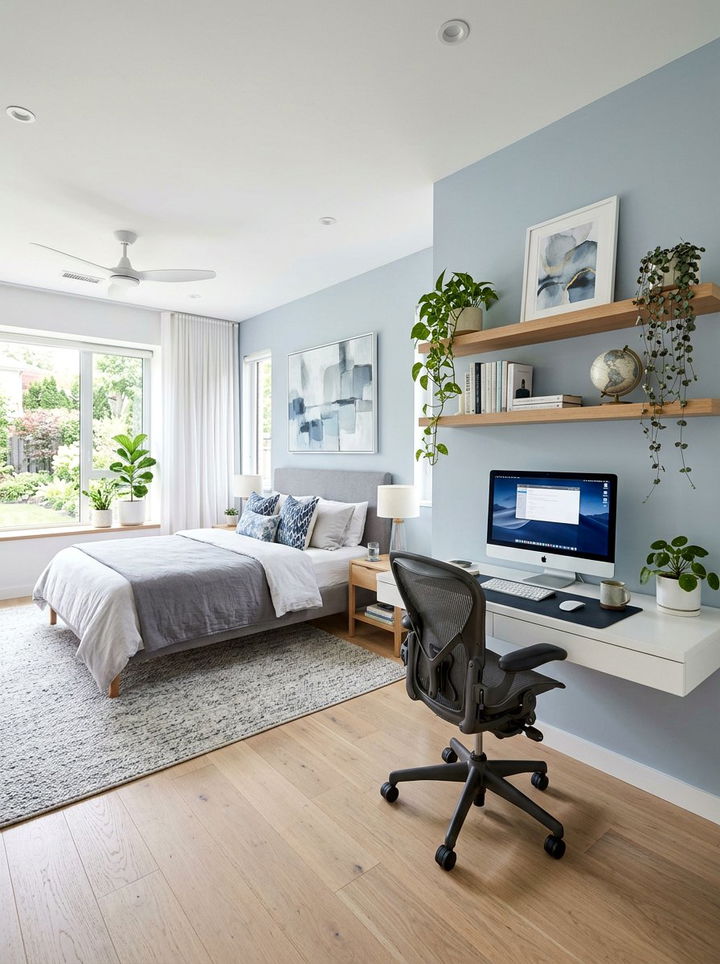 Bedroom Home Office - 30 bedroom dual purpose ideas