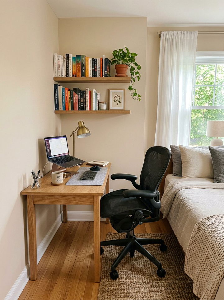 Bedroom Home Office Desk - 30 bedroom corner ideas