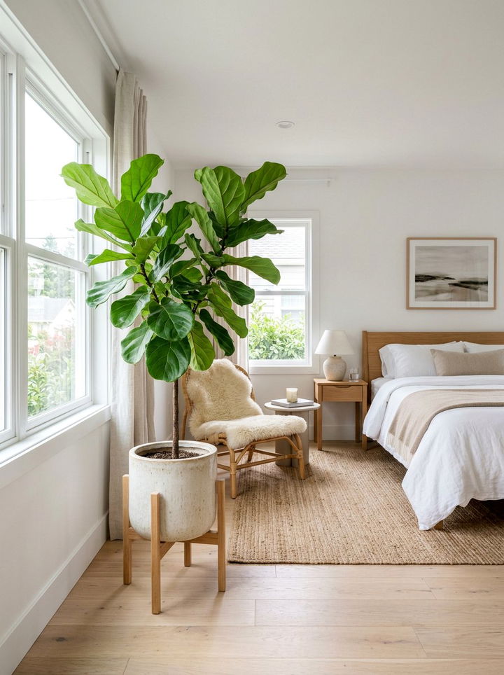 Bedroom House Plant - 30 bedroom enhancement ideas