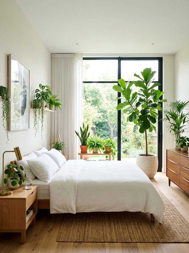 Bedroom Indoor Plant Decor - 30 penthouse bedroom ideas