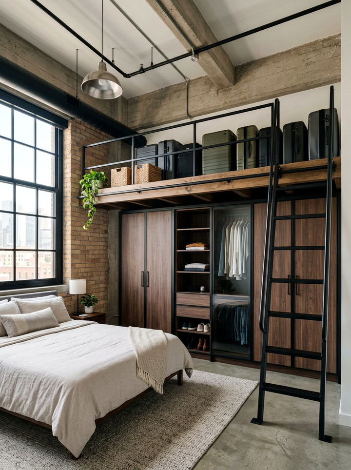 Bedroom Loft Storage - 30 bedroom built-in storage ideas