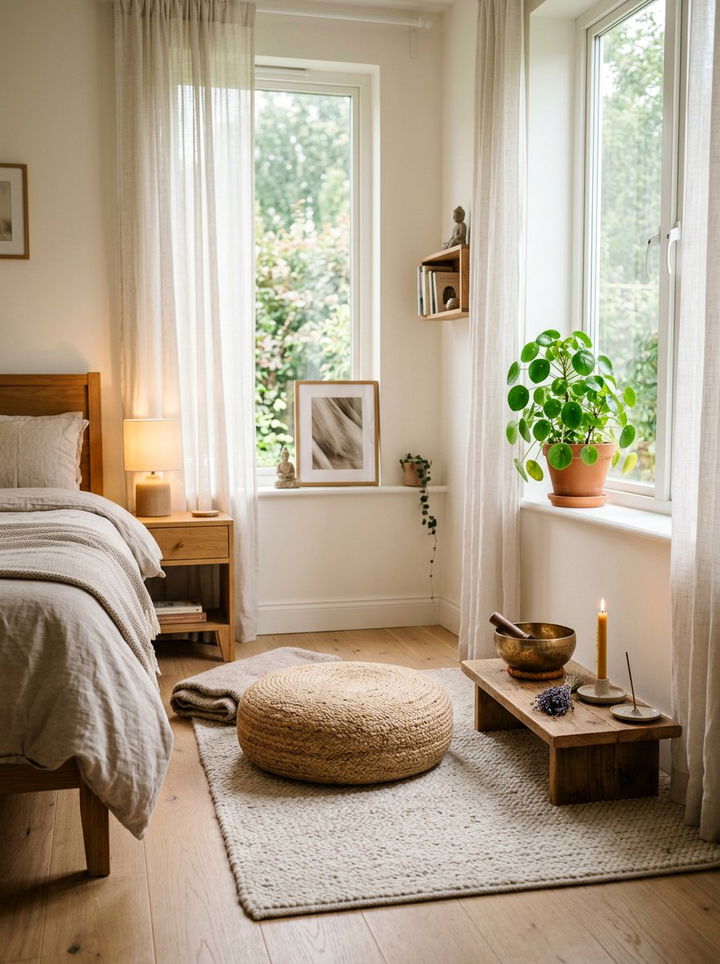 Bedroom Meditation Space - 30 bedroom corner ideas