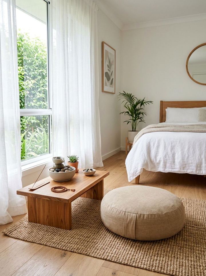 Bedroom Meditation Zone - 30 bedroom dual purpose ideas