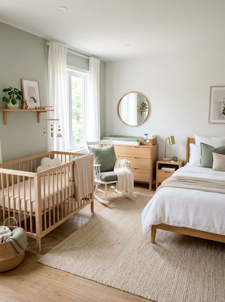 Bedroom Nursery Combo - 30 bedroom dual purpose ideas