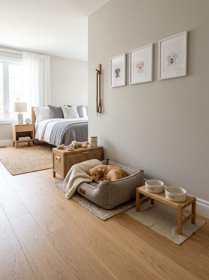Bedroom Pet Station - 30 bedroom dual purpose ideas