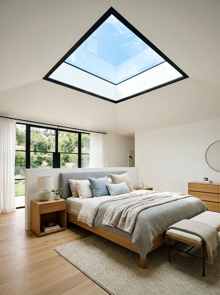 Bedroom Skylight Installation - 30 bedroom natural lighting ideas